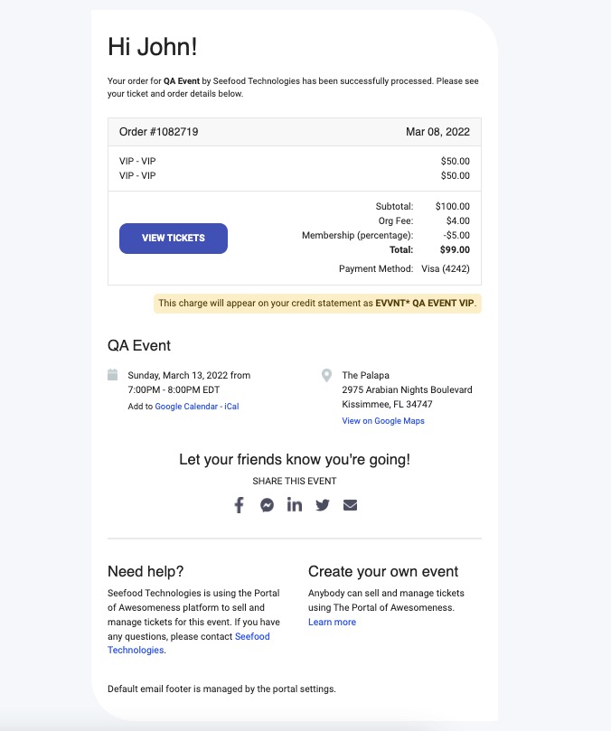 New Ticket and Email Designs – Ticketing